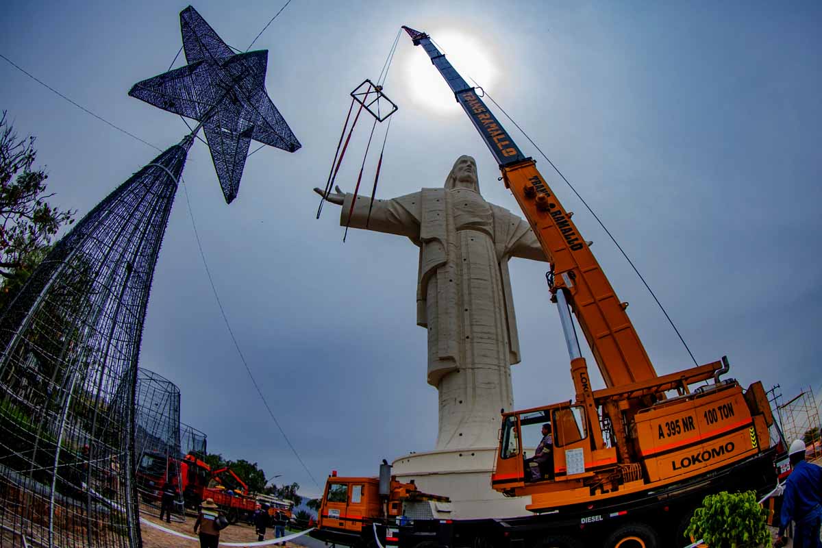 Encienden esta noche luces navideñas en el Cristo de la Concordia