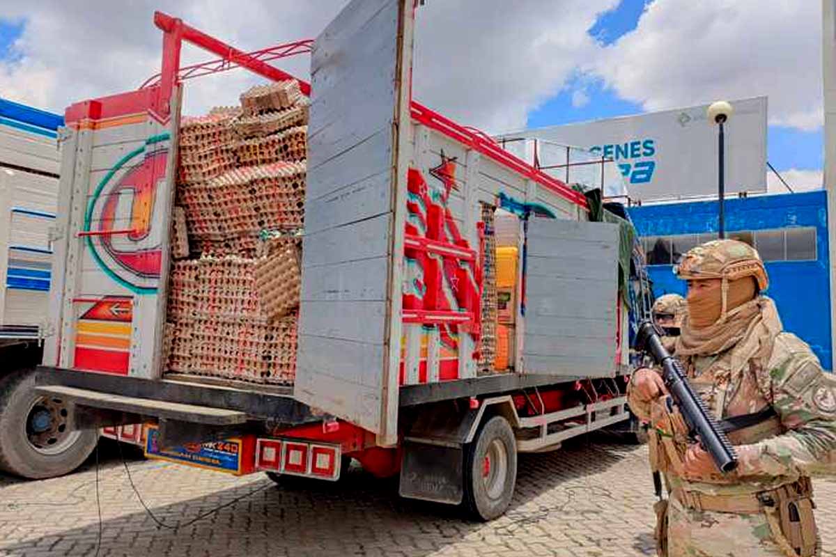 Incautan aceite, azúcar, huevo y otros productos por cerca de Bs 1 millón con destino a Perú