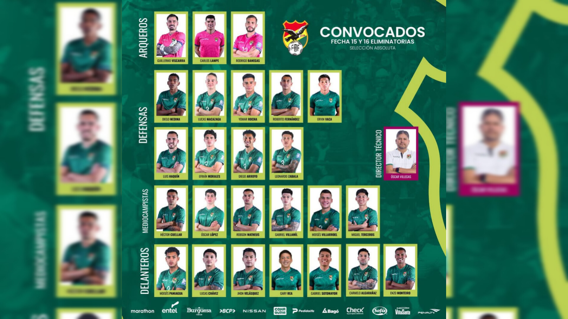 ¡Convocatoria de La Verde para las fechas 15 y 16 de las Eliminatorias Sudamericanas!