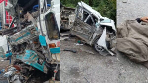 Múltiple colisión en Corani Pampa deja al menos cinco fallecidos y cuatro heridos